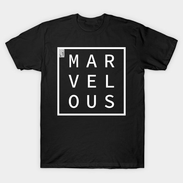 MARVELOUS Define Me Word Simple Classic Square Box T-Shirt by porcodiseno